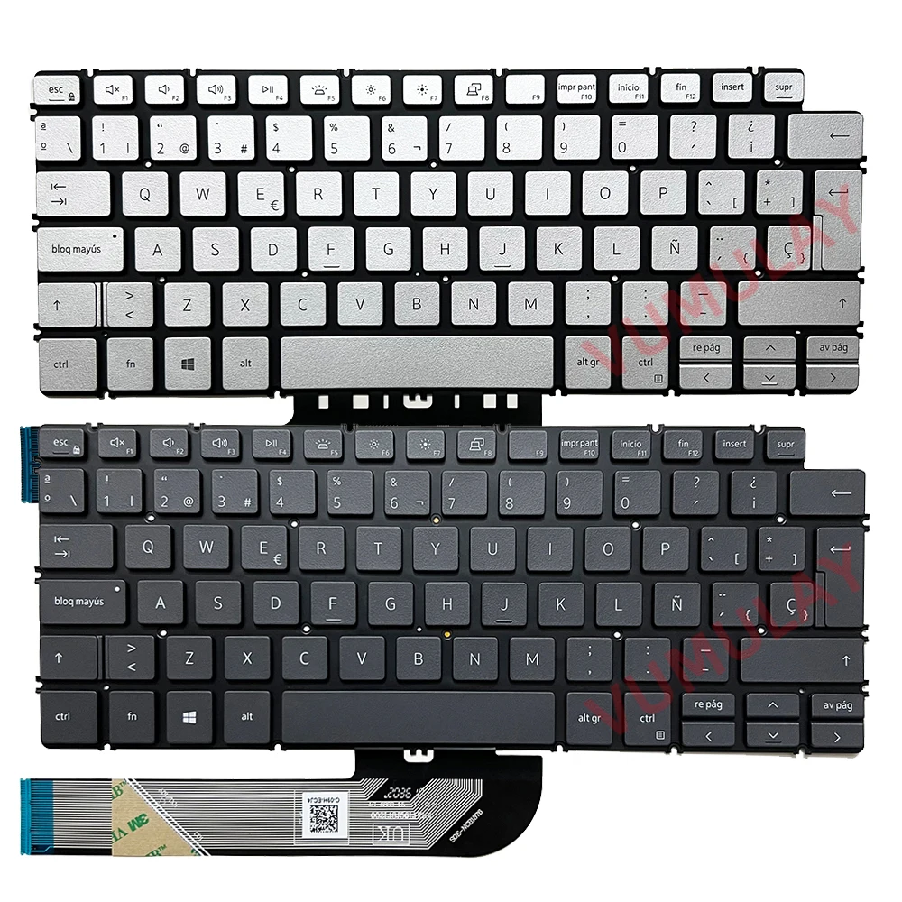 

Spanish Backlit Keyboard for Dell Inspiron 14 5401 5402 5405 5406 5409 5490 5493 5498 P130G 7490 7491 13 5390 5391 7390 7391 SP