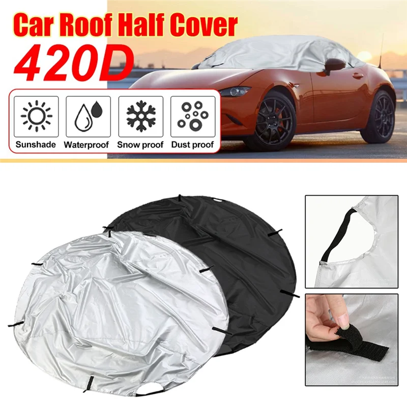 

Plain 420D Car Cover Soft Top Roof Protect Waterproof Anti UV Sun Shade Dustproof Cover For Mazda MX-5 MK1 MK2 MK2.5