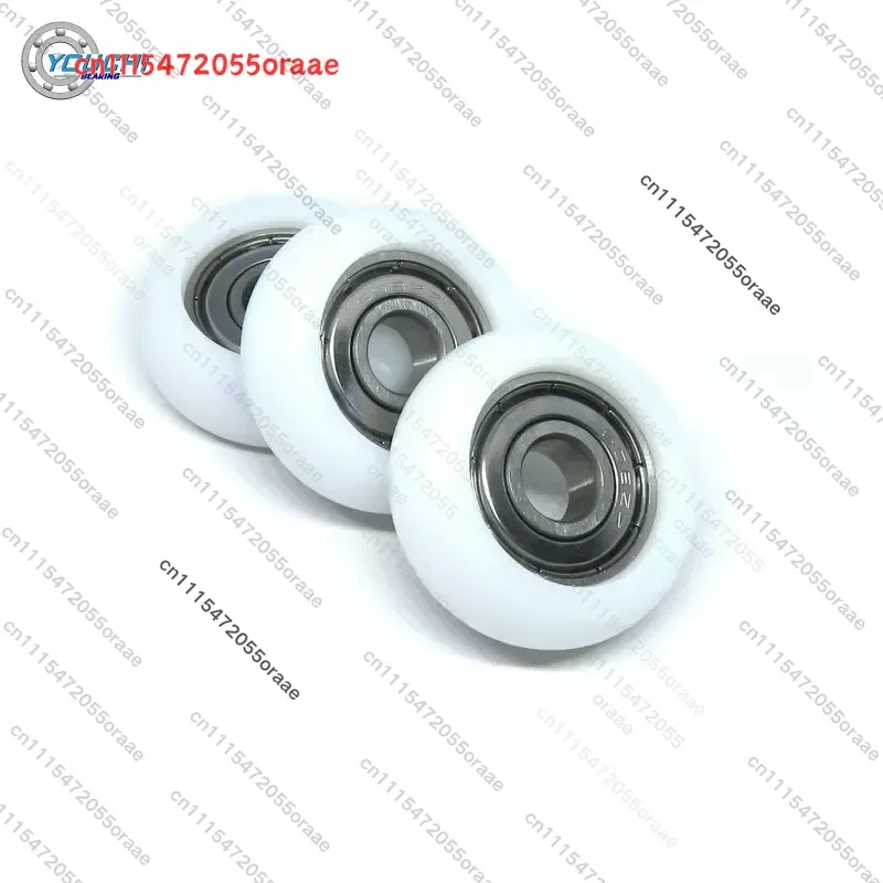 4pcs Plastic Coated Bearing 8x32x12 Rowing Seat Wheels 32mm Rower POM Pulleys BSR60832-12 Rowing Machine Rollers 8*32*12
