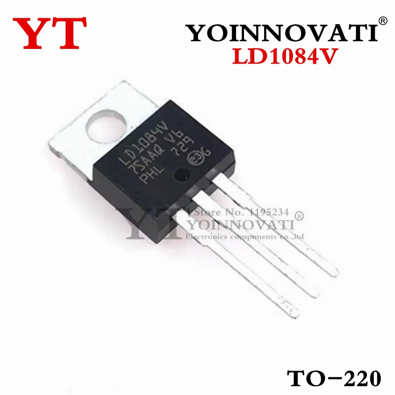 10Pcs/lot LD1084V LD1084 1084  Voltage Regulator IC Positive Adjustable 1 Output Adjustable 5A AB.