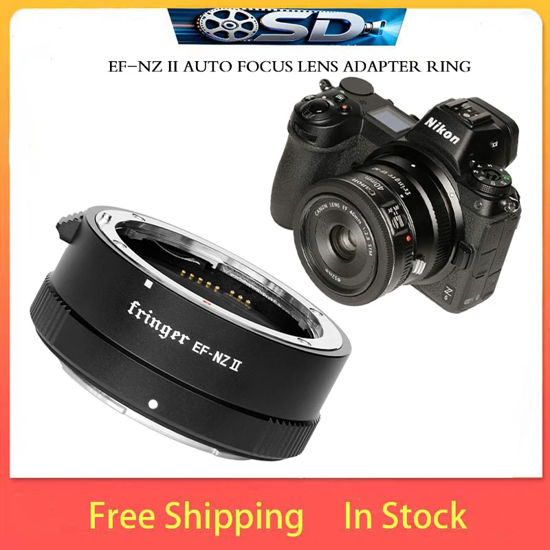 EF-NZ II Electronic AF Lens Converter for Canon EF Lenses Compatible with Nikon Z6 Z7 Z50 Z Mount Cameras