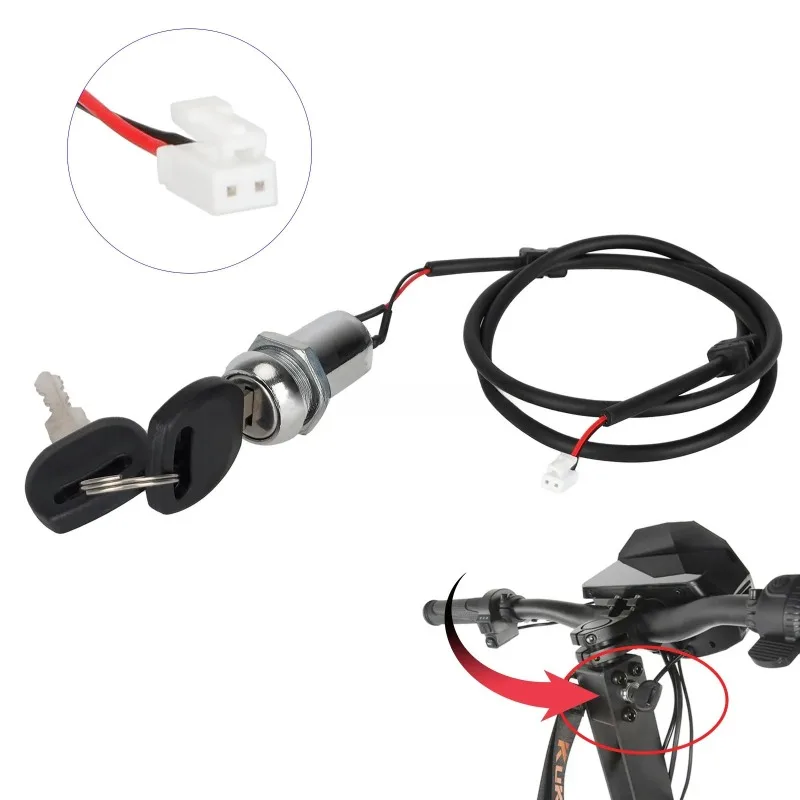 Electronic Lock For Kukirin G4 E-Scooter Anti-theft Security Lock with Key,Skateboard Lock Accessories