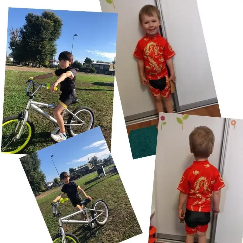 Breathable Quick Dry Cycling Jersey Set for Kids, Children Shorts, Bike Clothing, Summer Bicycle Wear, Geometric Patterns, 2025