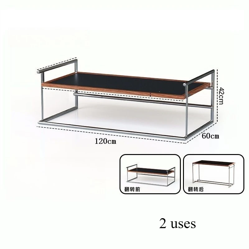 Rio Bauhaus coffee table living room home medieval minimalist designer retro paint-free stainless steel tea table desk