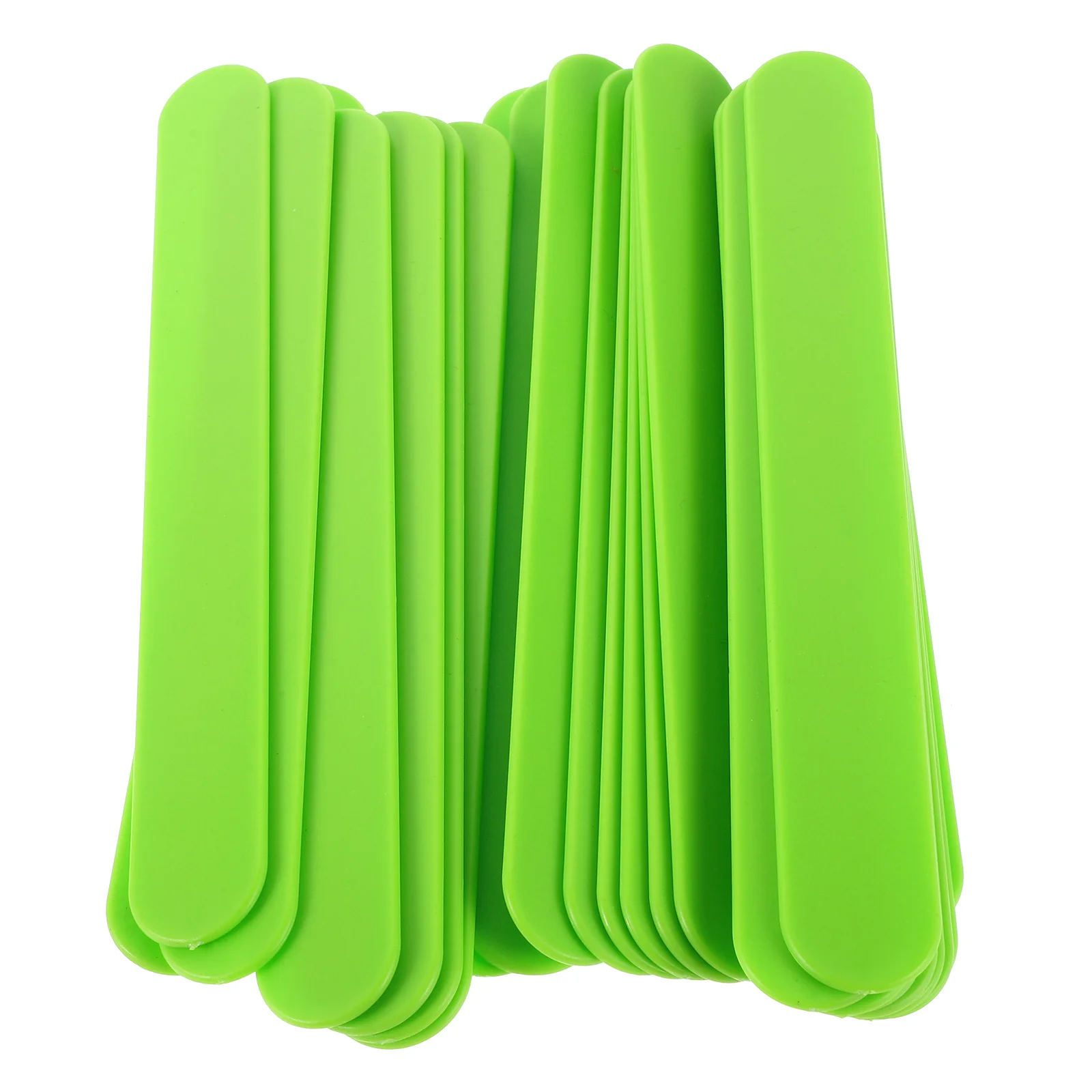

25 Pcs Spatula Cake Decorating Spatulas Scraper Green Plastic Mask Applicator Sticks