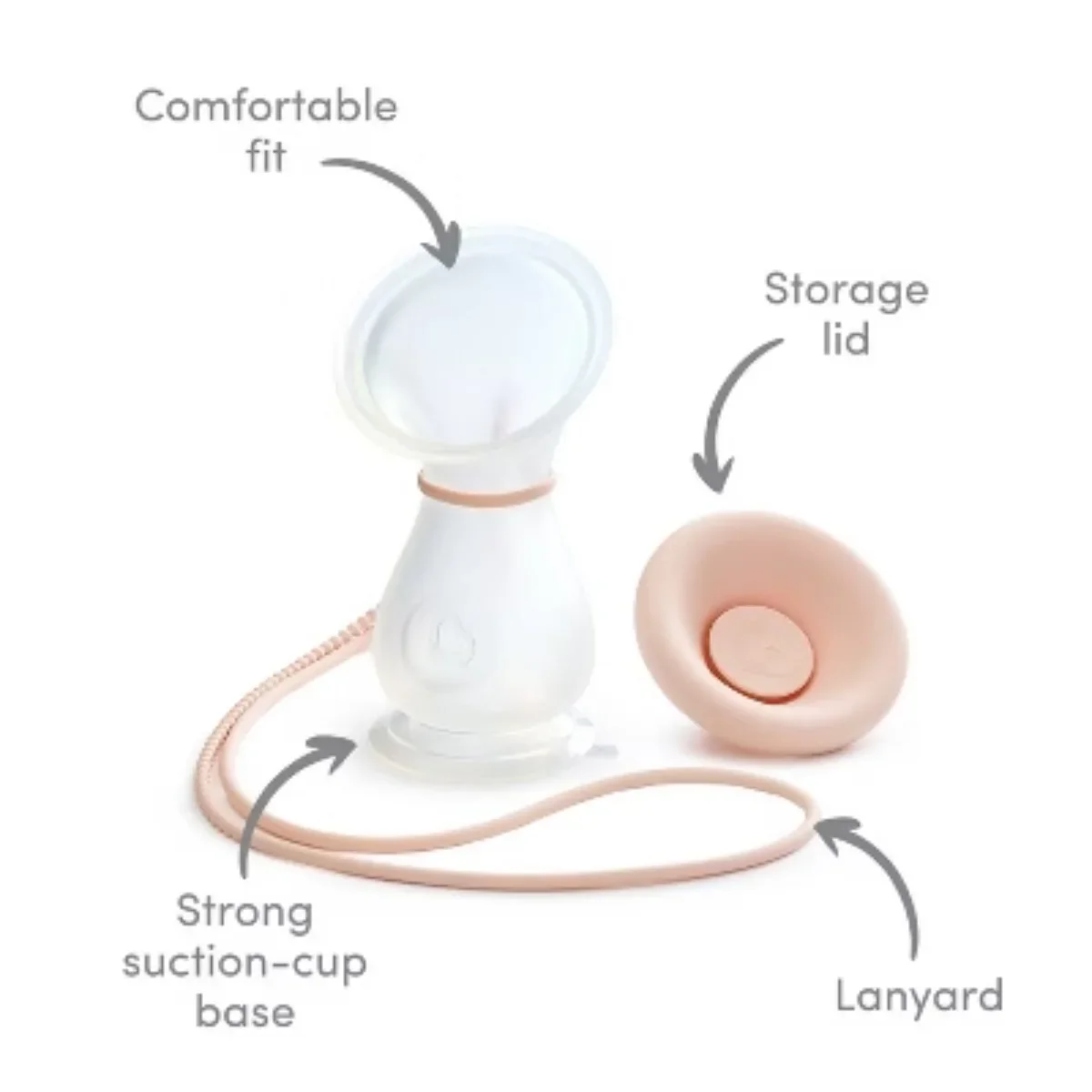 مضخة الثدي اليدوية المصنوعة من السيليكون - 1 أونصة، مضخة الثدي، ملحقات الأطفال، زجاجات الأطفال، الرضاعة الطبيعية