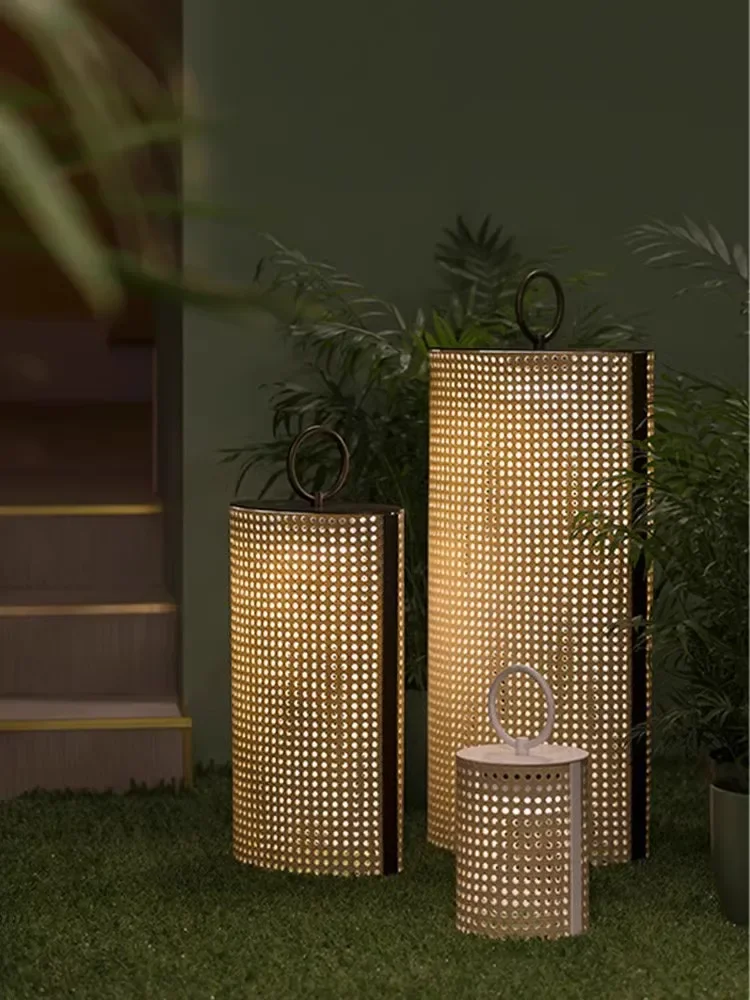 

Garden Outdoor light Household 2024 new special bright strong lighting Waterproof villa rattan lamp