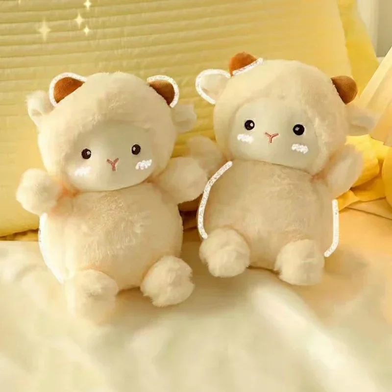 25cm Super Niedliches Schaf-Plüschtier Kawaii Kaninchen Alpaka Puppen Gefülltes Weiches Tierkissen Geburtstag Hochzeit Party Deko-Spielzeug Geschenk
