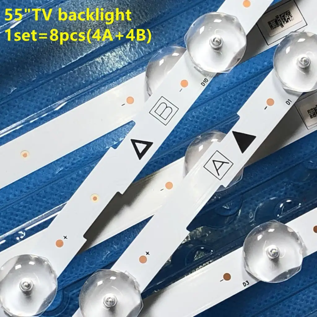 10kit LED Backlight Strip For LB55084 55W5S1P 55W6S1P UDULEDLXT006 UDULEDLXT005 UDULEDOGS059 UDULEDOGS060 55PFL5601/F7