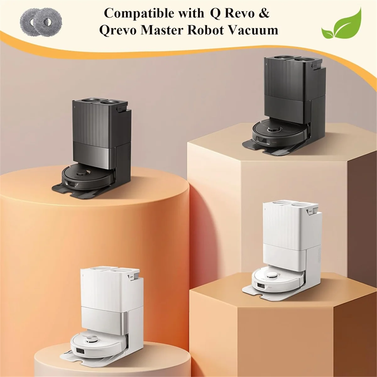 Sacs à poussière pour aspirateur robot Roborock Q Revo/Qrevo MaxV, pièces de rechange