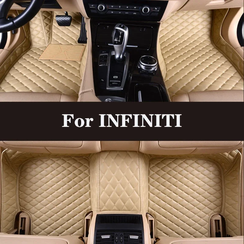 

Full Surround Custom Leather Car Floor Mat For INFINITI ESQ FX FX35 EX EX25 JX JX35 G25 G35 G37 M25 M25L M30 M35 M45 Auto Parts