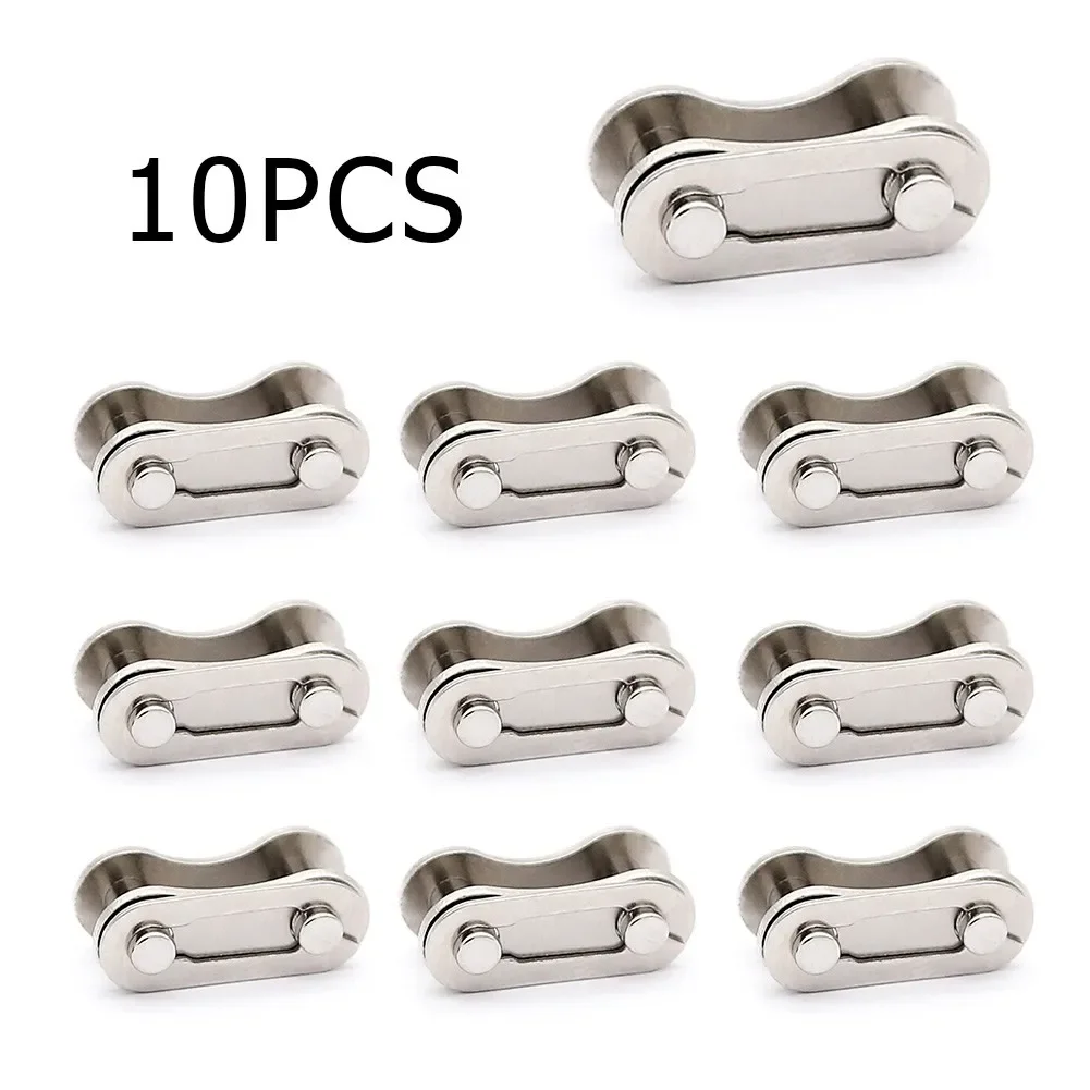 10 Pcs Bicycle Bike Single Speed Quick Chain Master Links Connector Accessories  For 1 - 3 Speed Chains Low Rider