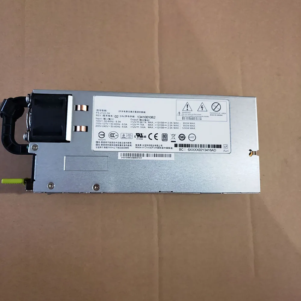 For Huawei  Server Power Supply For X6000 Fully Tested PS-2122-3H 1200W