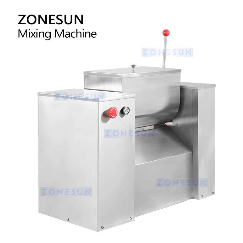 ZONESUN Stainless Steel 10L 20L Powder Mixer Flour Grains Paste Blender House Blending Machine Pretreatment ZS-CH10