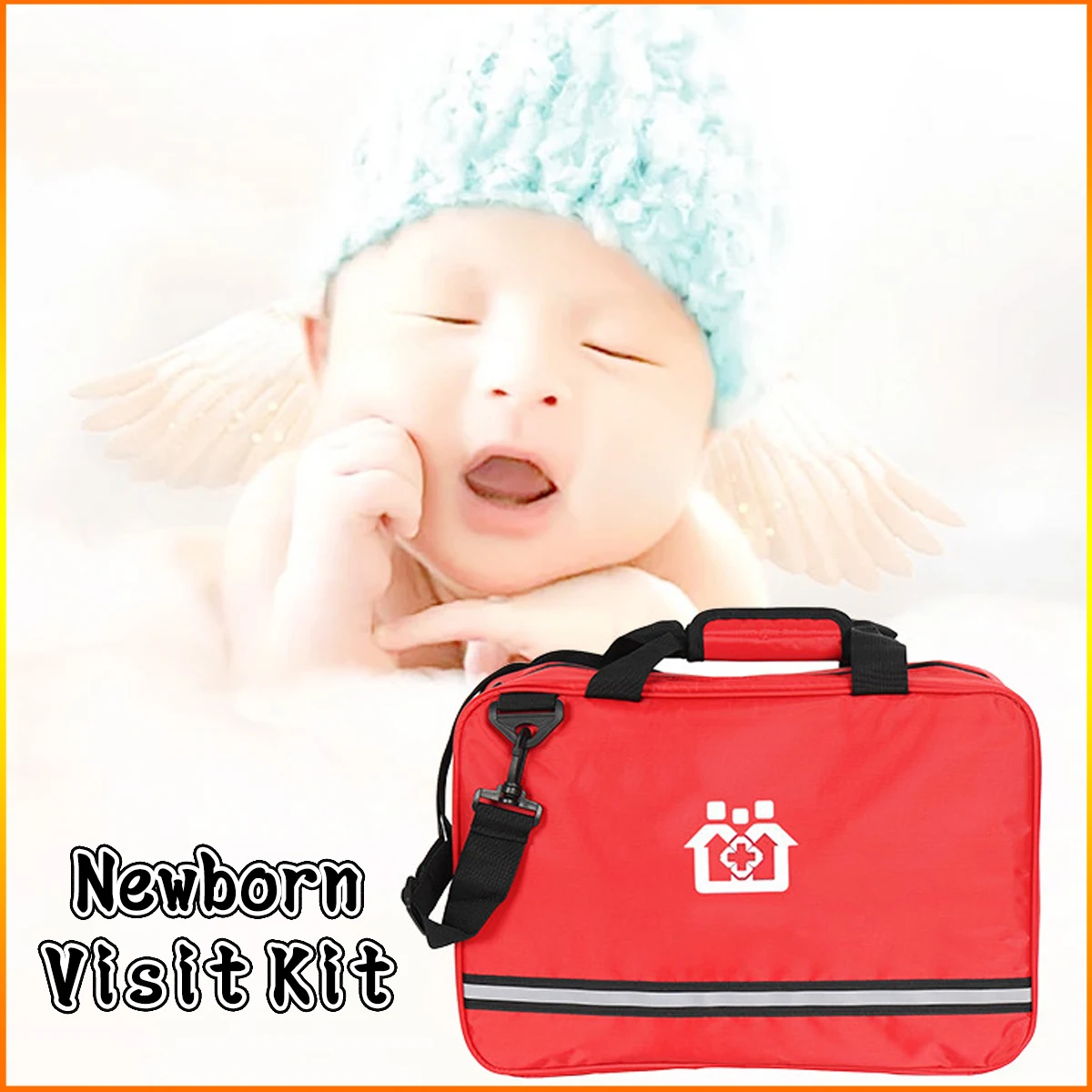 

33-piece set Newborn visit care kit Pregnant women postpartum care medical kit Medical bag Outdoor emergency protection babies