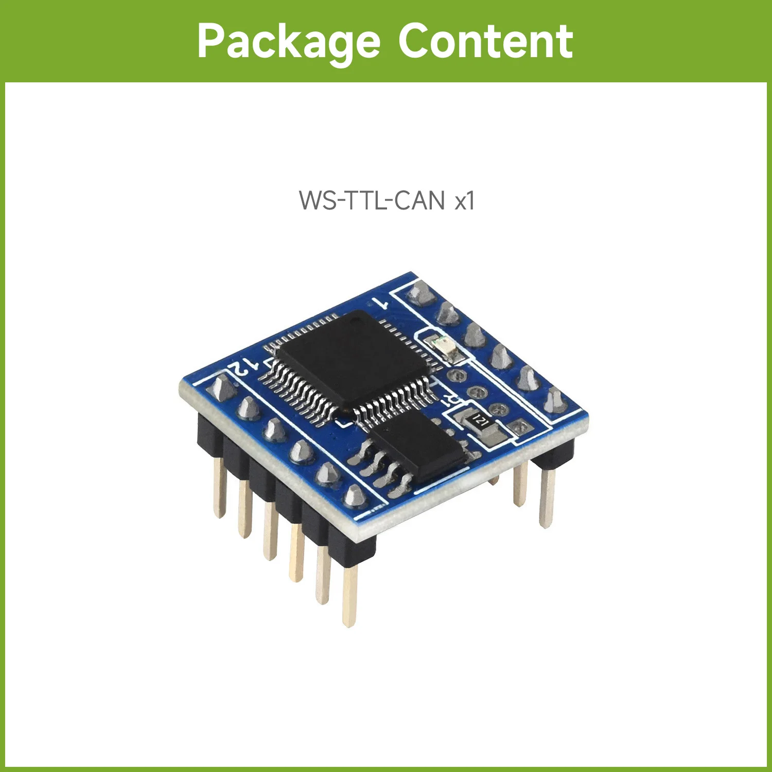 

Waveshare TTL UART для мини-модуля CAN, с TTL и Протоколом конверсии CAN, поддерживает двунаправленную передачу