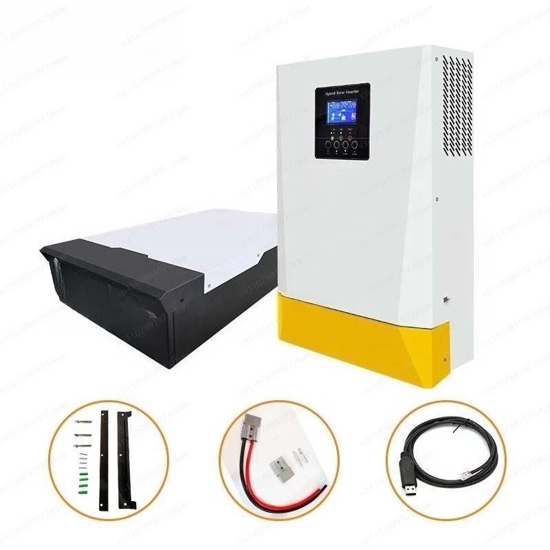 Solar power off grid hybrid system home use kit 3KW 5KW 3000W 5000W inverter battery panel
