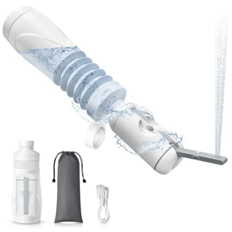

Upgrade Portable Bidet for Travel with Bottle No Noise and Waterproof Portable Bidet for Women and Men Rechargeable Electric Po