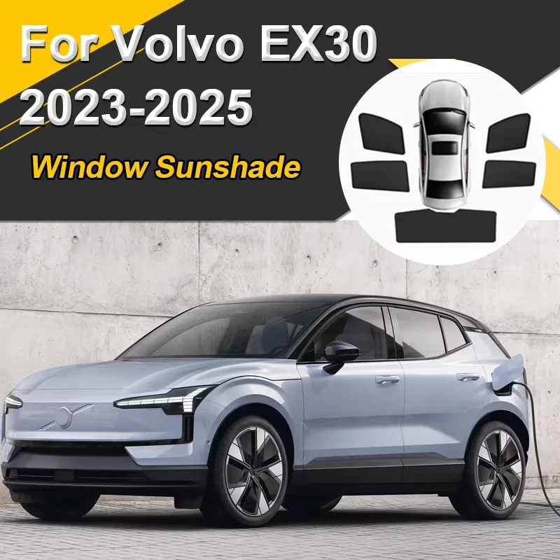 

Car Sun Shades For Volvo EX30 2023 2024 2025 Sunshades Magnetic Heat insulation Privacy Mesh Windows Visors Car Accessories