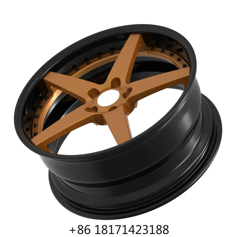 【Hot】18 19 20 21 22 23 24  Inch 5x112 5x114.3 5x120 Black Same Classic Five Star Deep Concave Alloy Rims