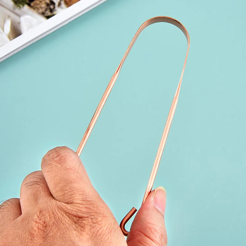 1 Buah Alat Pembersih Lidah Logam, Sikat Gigi Lidah untuk Pria dan Wanita, Alat Perawatan Kebersihan Mulut