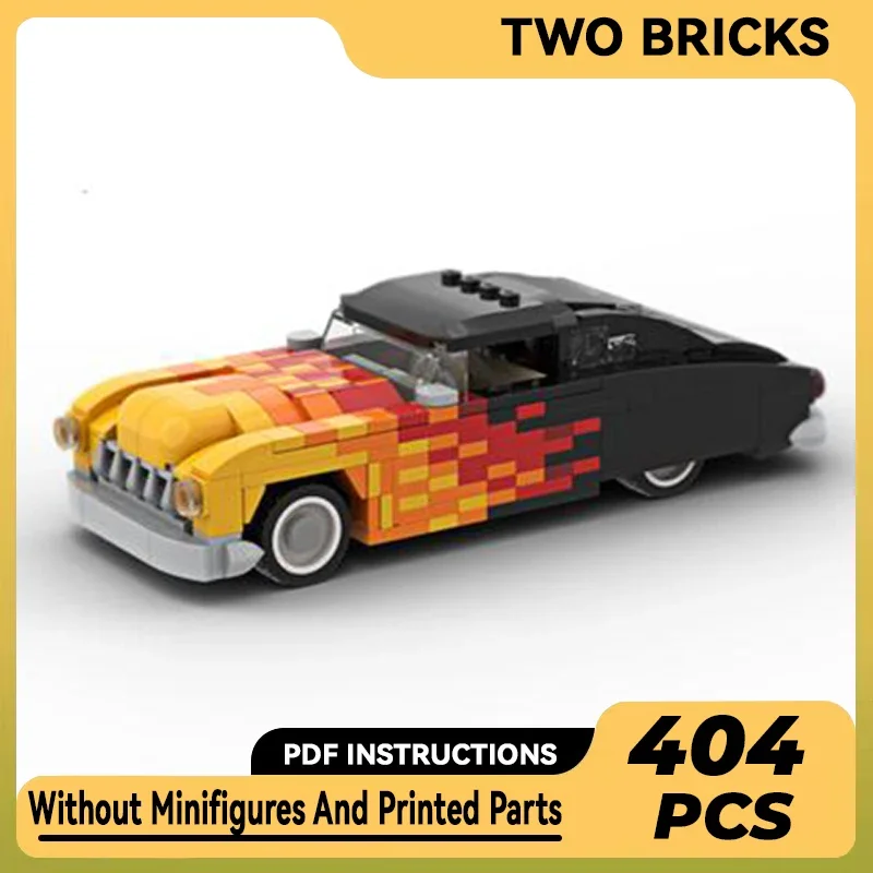 

Moc Building Blocks Car Series Model Flame Supercar Technical Bricks DIY Assembly Construction Toys For Childr Holiday Gifts