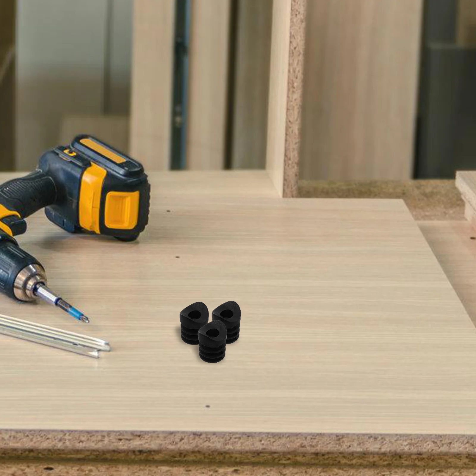 

20pcs Furniture Caster Socket Inserts Plastic M6 Threaded Stem Sleeves For Chair Feet Floor Protection Durable Replacement