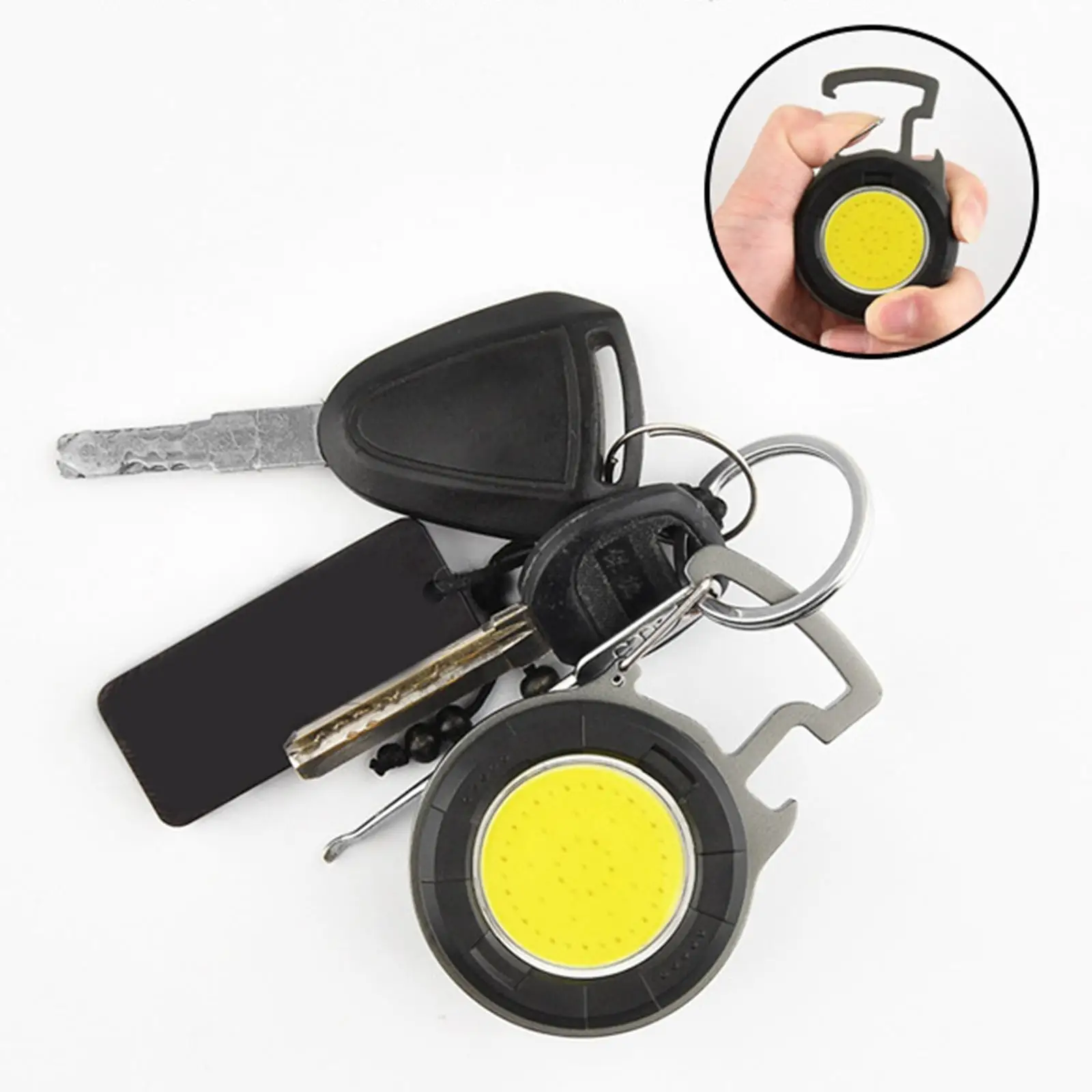 

Small COB flashlights, LED Keychain Torch Portable Bright Rechargeable Magnetic Lightweight Running Camping Fishing