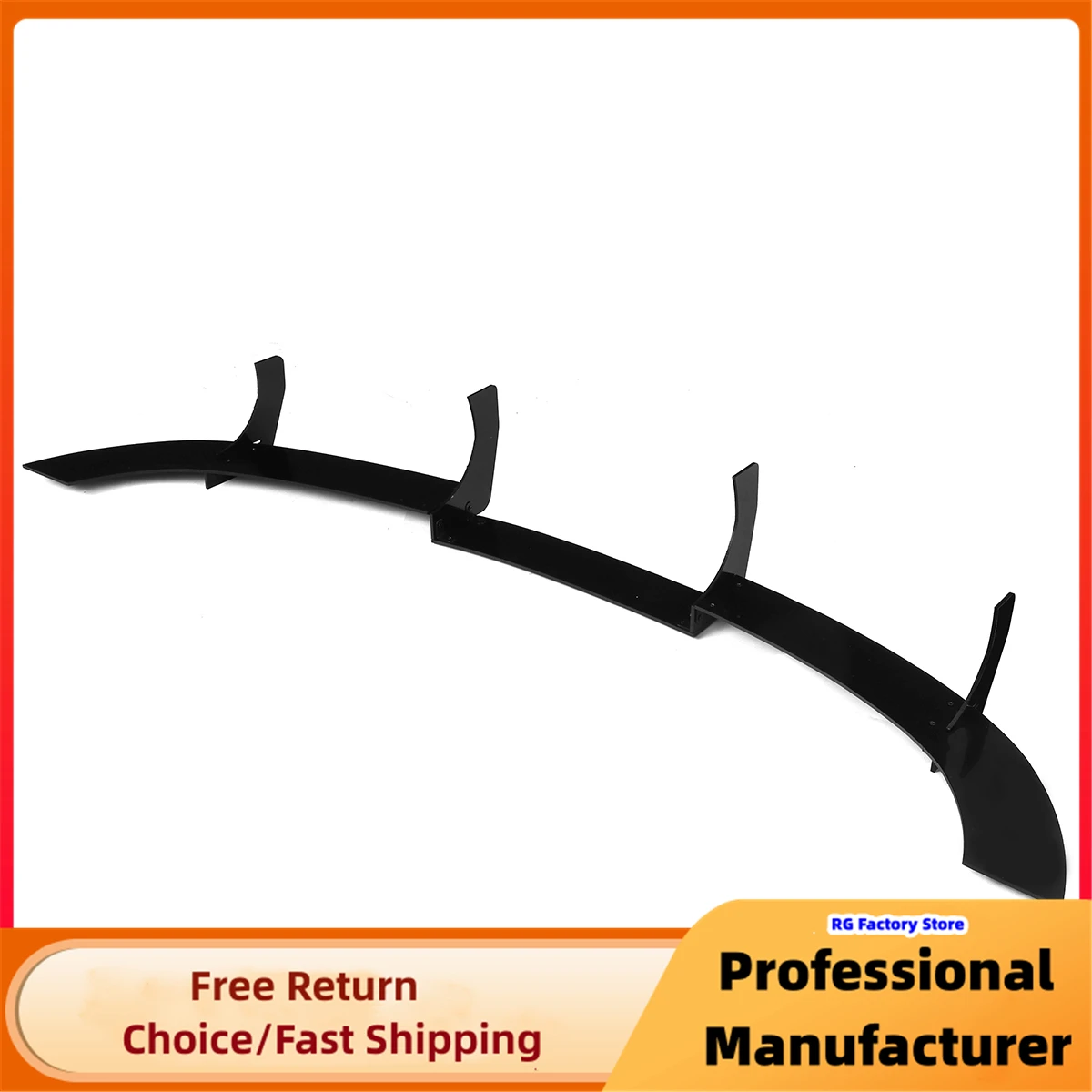 For VW Golf MK5 R32 2005 2006 2007 2008 2009 Rear Diffuser Lip Rear Side Splitters Car Rear Bumper Lip Diffuser Spoiler Splitter