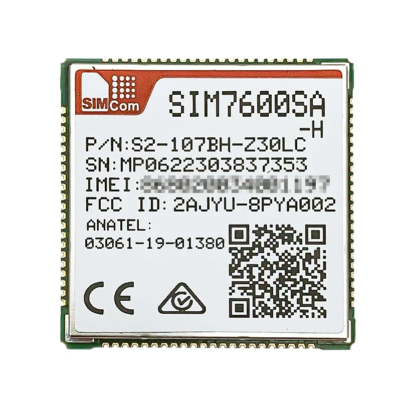 SIMCOM SIM7600SA-H Модуль LCC LTE Cat4 LTE-TDD B40/B66 LTE-FDD B1/B2/B3/B4/B5/B7/B8/B28 GSM/GPRS/EDGE 850/900/1800/1900 МГц