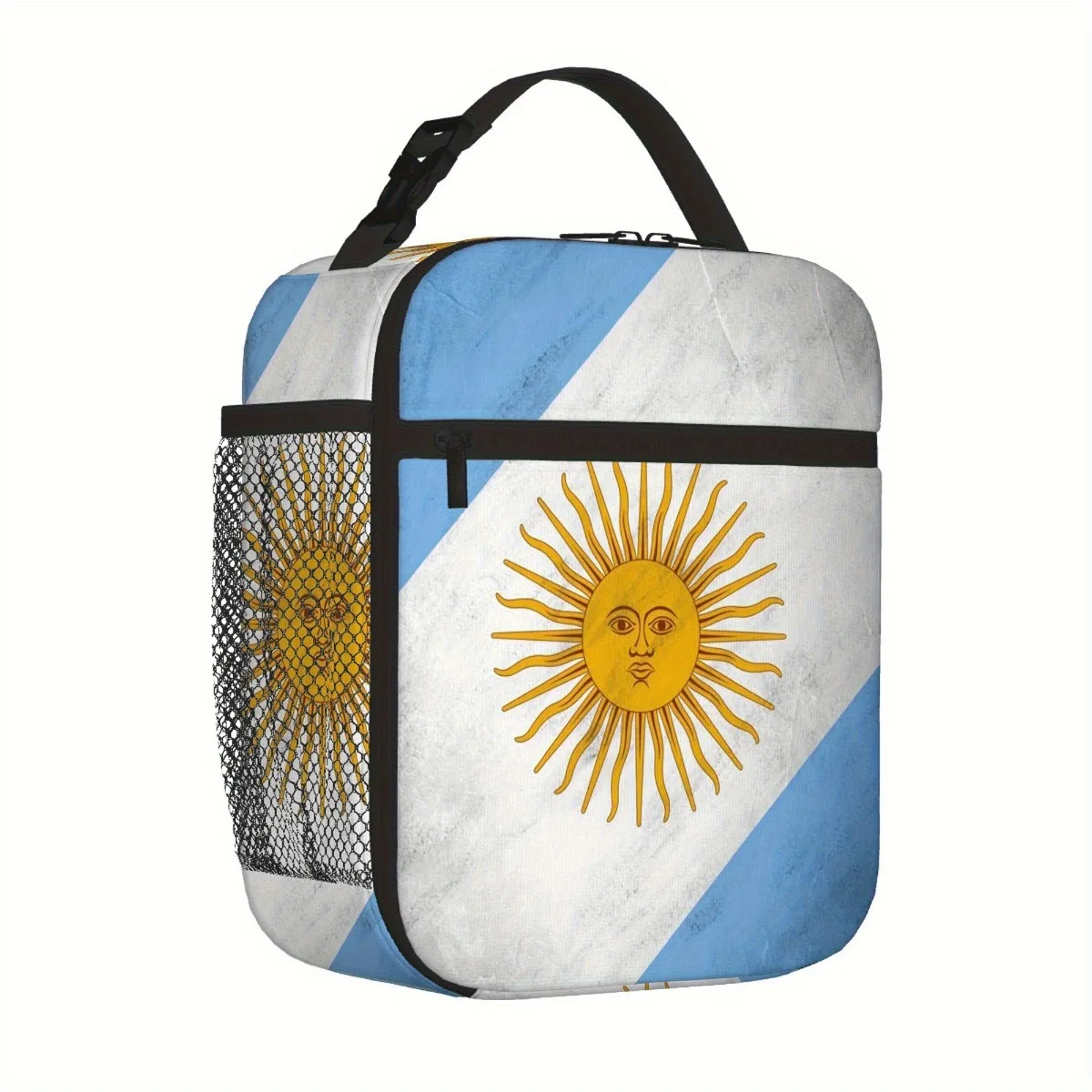 

2025 New Thermal Insulated Bag with Argentine Flag Design Ideal for Travel, Office, Restaurants Home