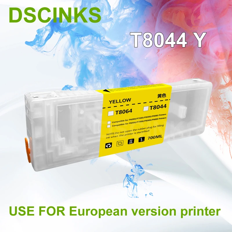 

700ml Refillable Ink Cartridge for Epson T8041 - T8049 ink for Epson P6000 P7000 P8000 P9000 printer With Europe version Chip