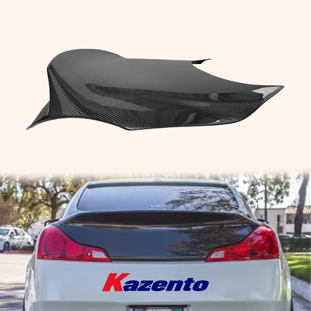 

For Infiniti G37 2 Door Coupe Carbon Fiber Dcuktail Style Rear Trunk Boot Lid (no hole)