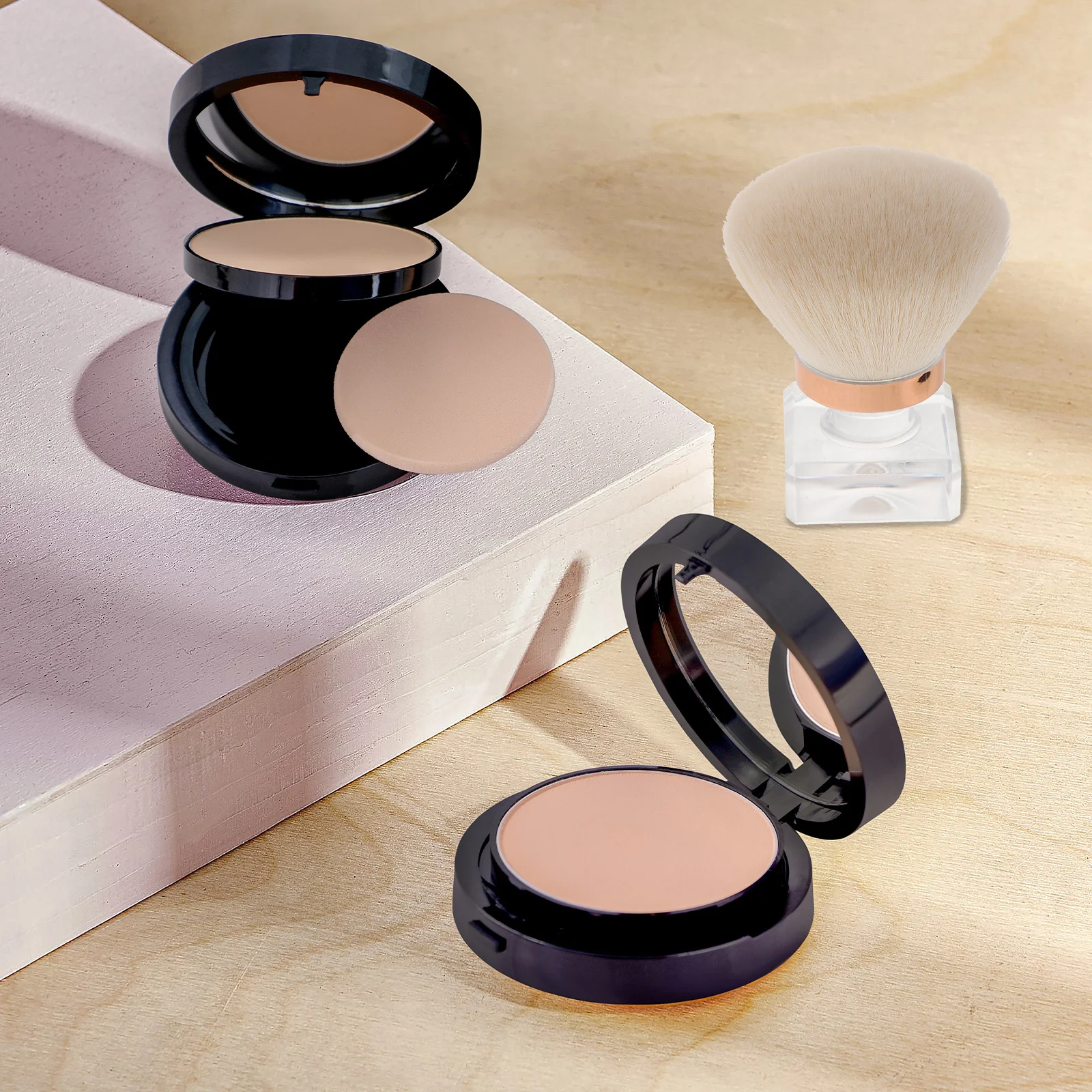 Mushroom Head Makeup Brush Small Size Lightweight Soft Bristles Powder Brush Blush Highlighter Face Makeup Make Up