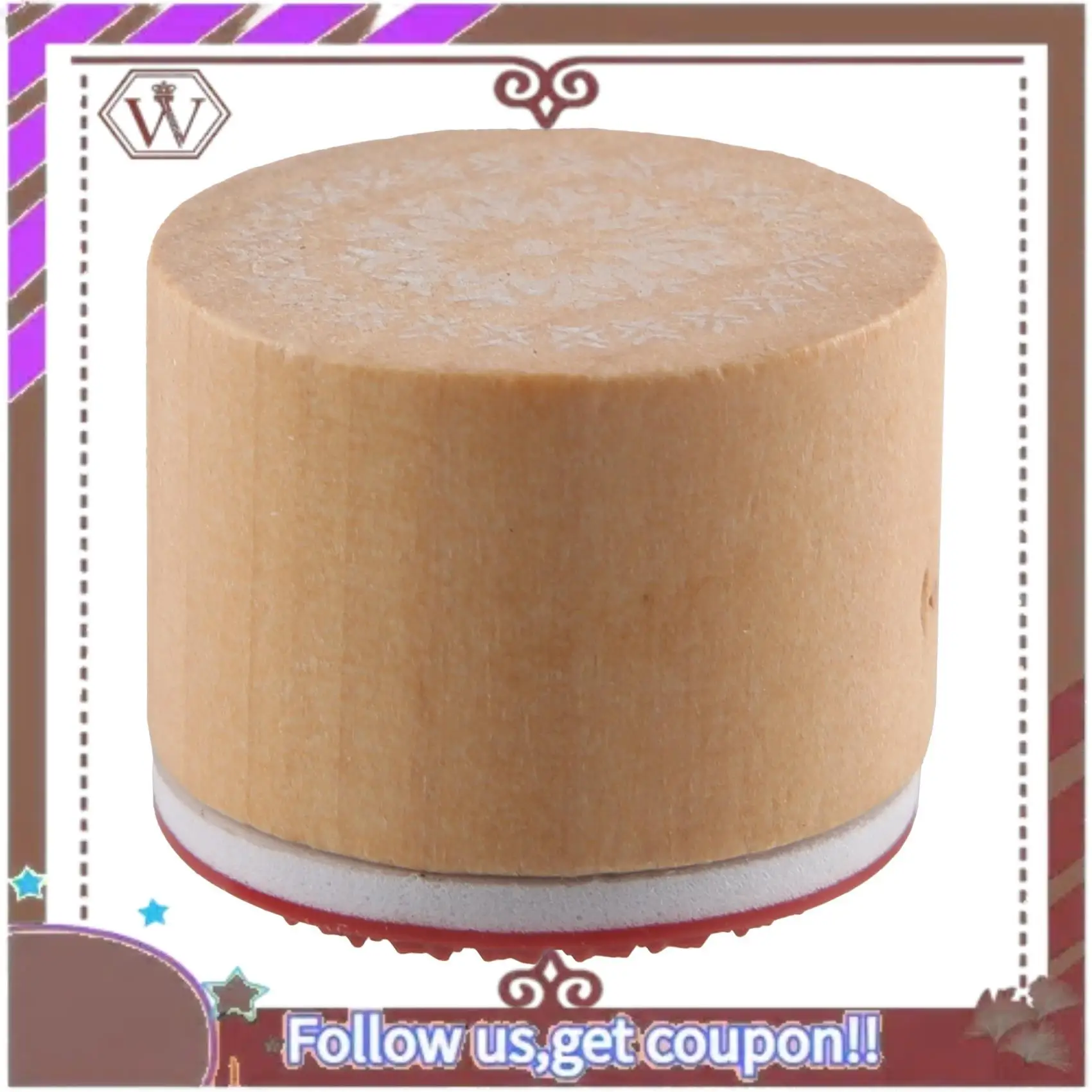 ABBG-12Pcs Wooden Stamps Floral Pattern Circles And Squares Decorative Rubber Wooden For DIY Craft Card And Scrapbooking