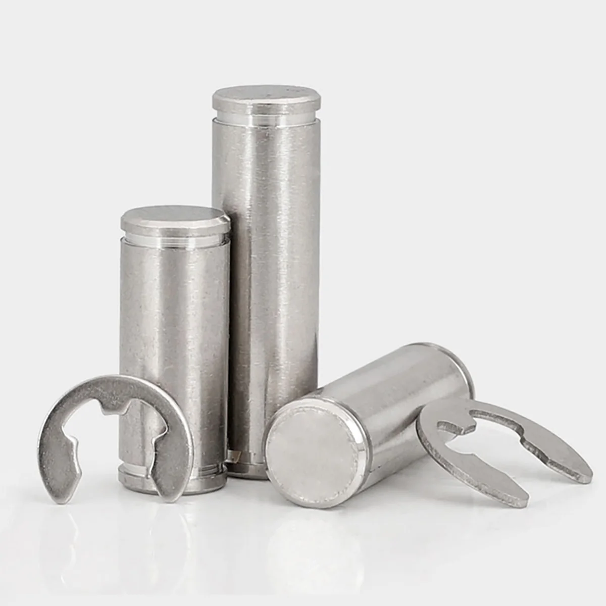 

304 Stainless Steel Double Head Card Groove With Elastic Retaining Ring Cylindrical Pin Shaft Positioning Pin M3M4M5M6M8