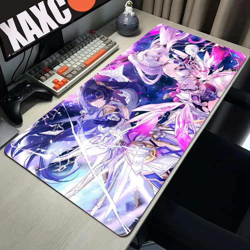 

Kiana Kaslana Honkai Impact 3rd Mousepad Large Gaming Mouse Pad LockEdge Thickened Computer Keyboard Table Desk Mat