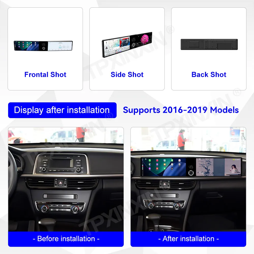 Dual Screen Interaction Android Auto For Kia K5 2016~2019 Multimedia GPS Navigation Car Radio Stereo Receiver Carplay Head Unit