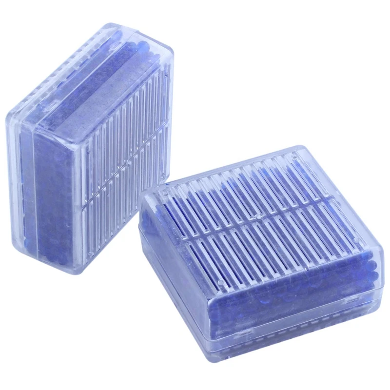 4Pcs Blue Indicating Silica Gel Desiccant Moisture For Absorb Box Reusable