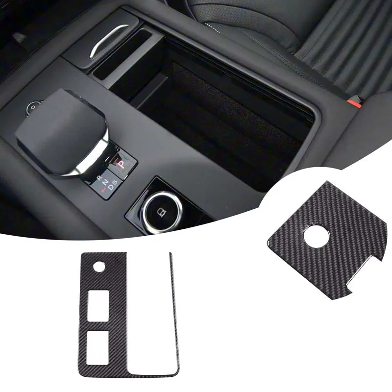 

For Land Rover Discovery 5 LR5 2021-2025 Soft Carbon Fiber Car Central Control Gear Panel Trim Interior Accessories
