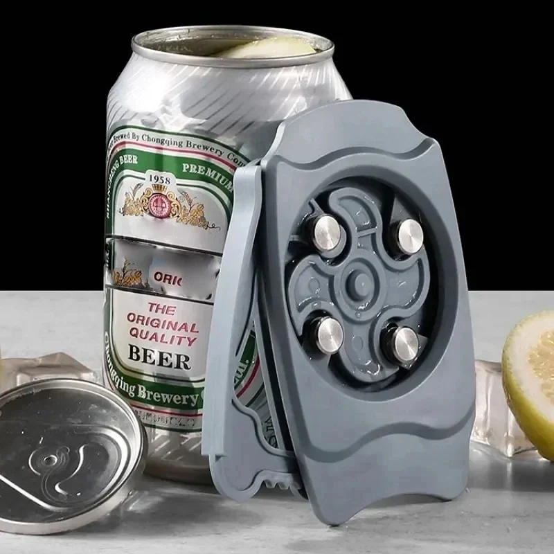 1 Stück Glatter Kantenloser Sicherer Dosenöffner Tragbarer Bier- und Getränkedosenöffner Schnellöffner Küchen-Bar-Gadget für Zuhause Party Camping – Detail 7