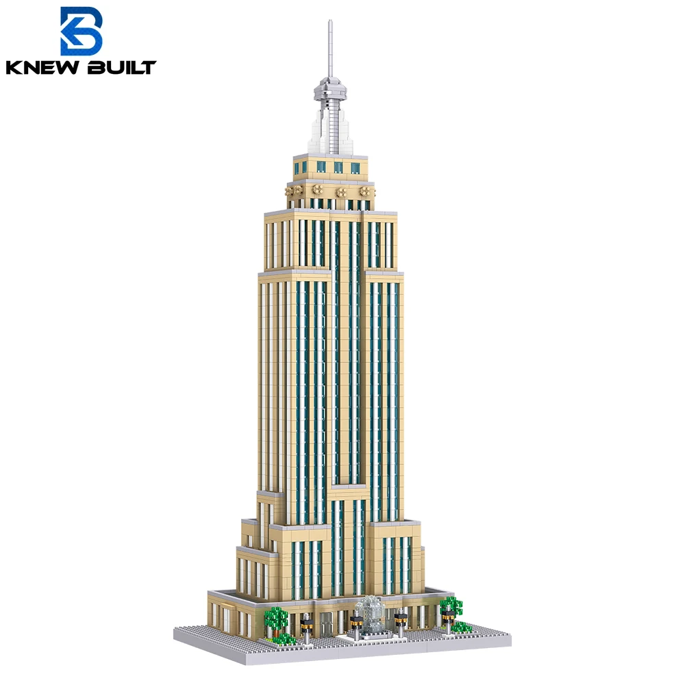 Empire State Building Micro Mini Building Blocks Toys–Landmark Architecture Model,Home Décor,Perfect Educational Toy for Kids