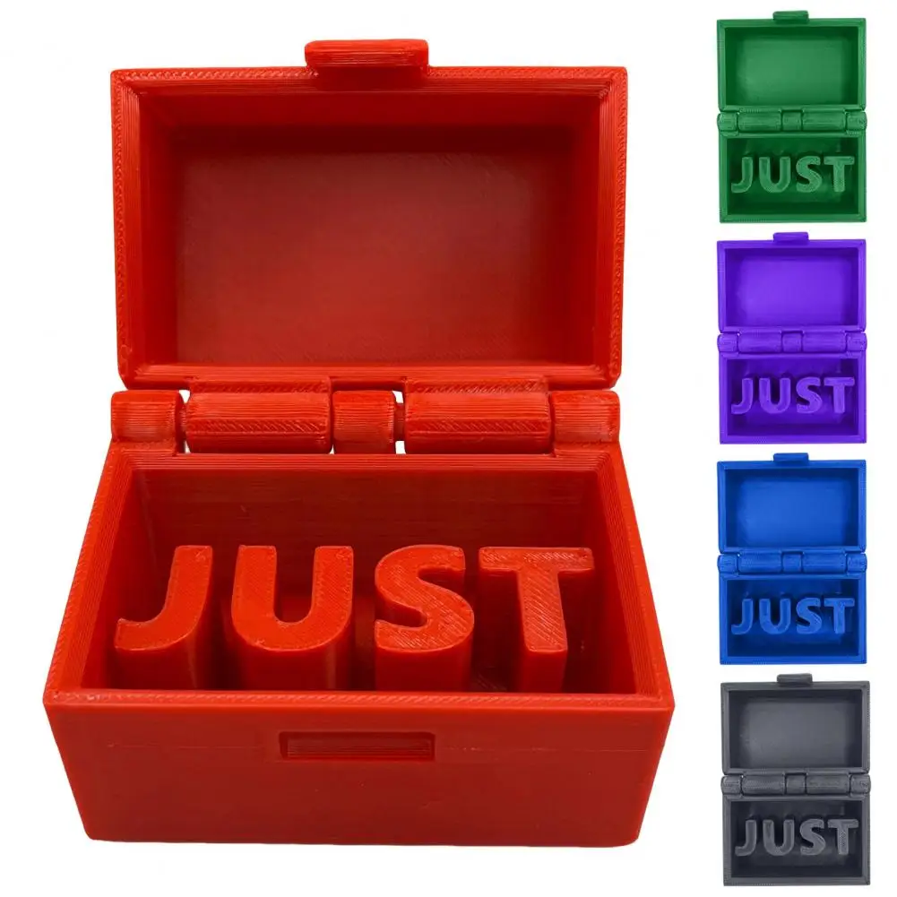 5*4.3cm Just In Case Prank Box Funny Pun Box A Small Box With The Inside Word Just Table Home Decoration Gag Gift For Him Or Her