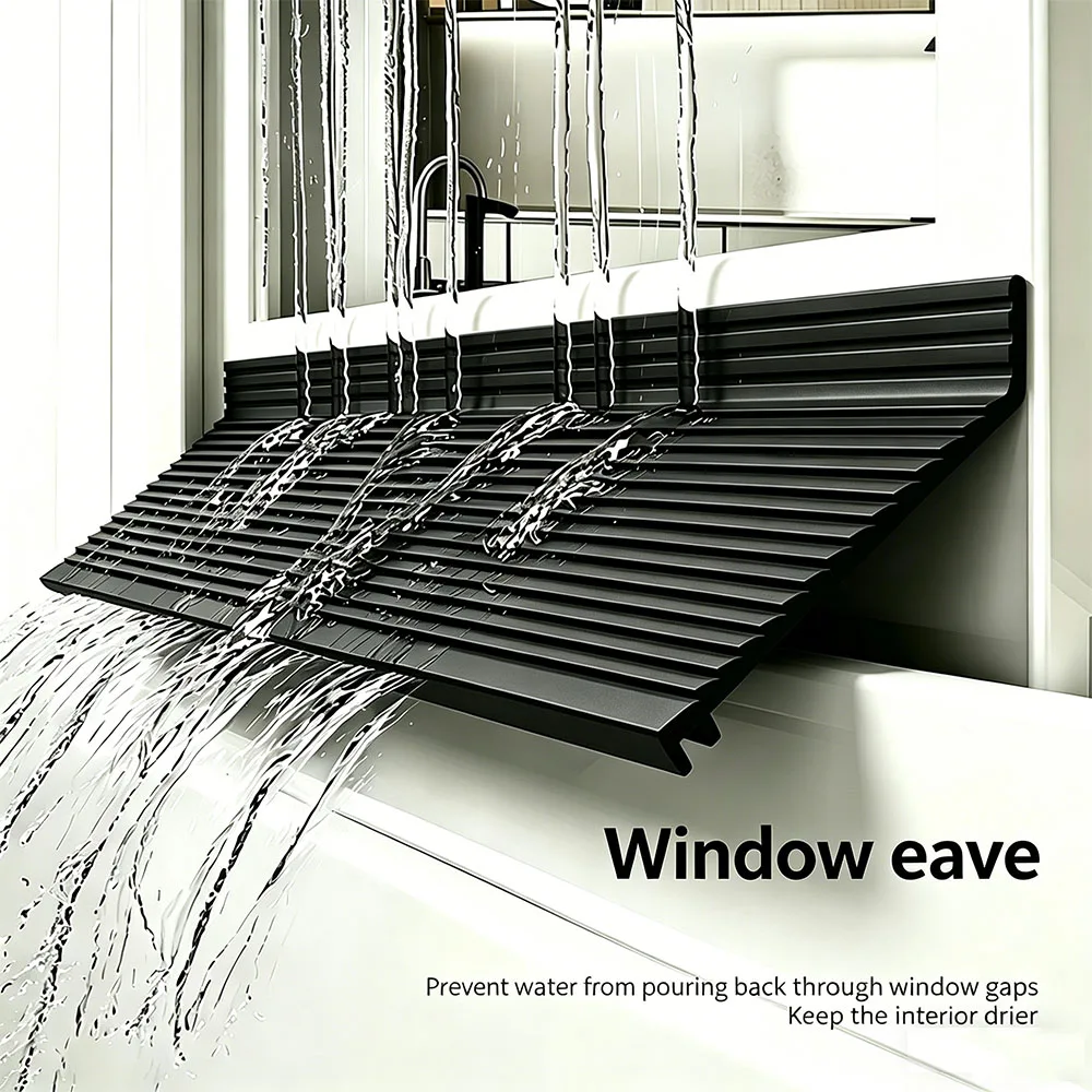 

Windproof Waterproof TPE Water Deflector Cold Resistant Sliding Window Seal Strip Window Sill Water Blocking Bar Home Protection