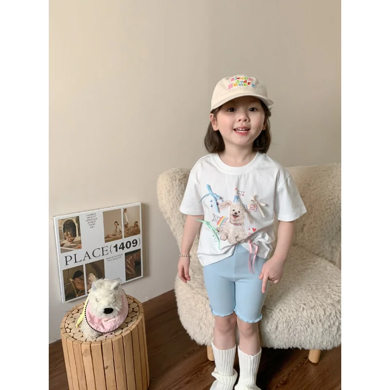 

Weimu Children's Clothing Girls' Suit2024Summer New Children's Top Pants Baby Girl Children Clothes