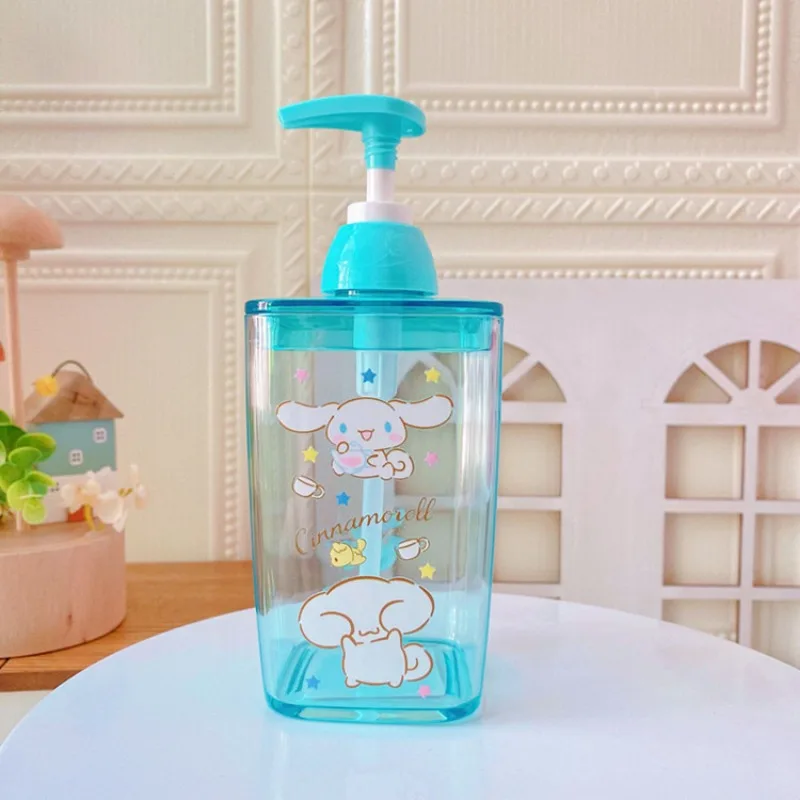 Kawaii Sanrio Hello Kitty Lotion Bottle Creative Anime Kuromi Cinnamoroll Shampoo Lotion Bottle Shower Gel Press Bottle Gift