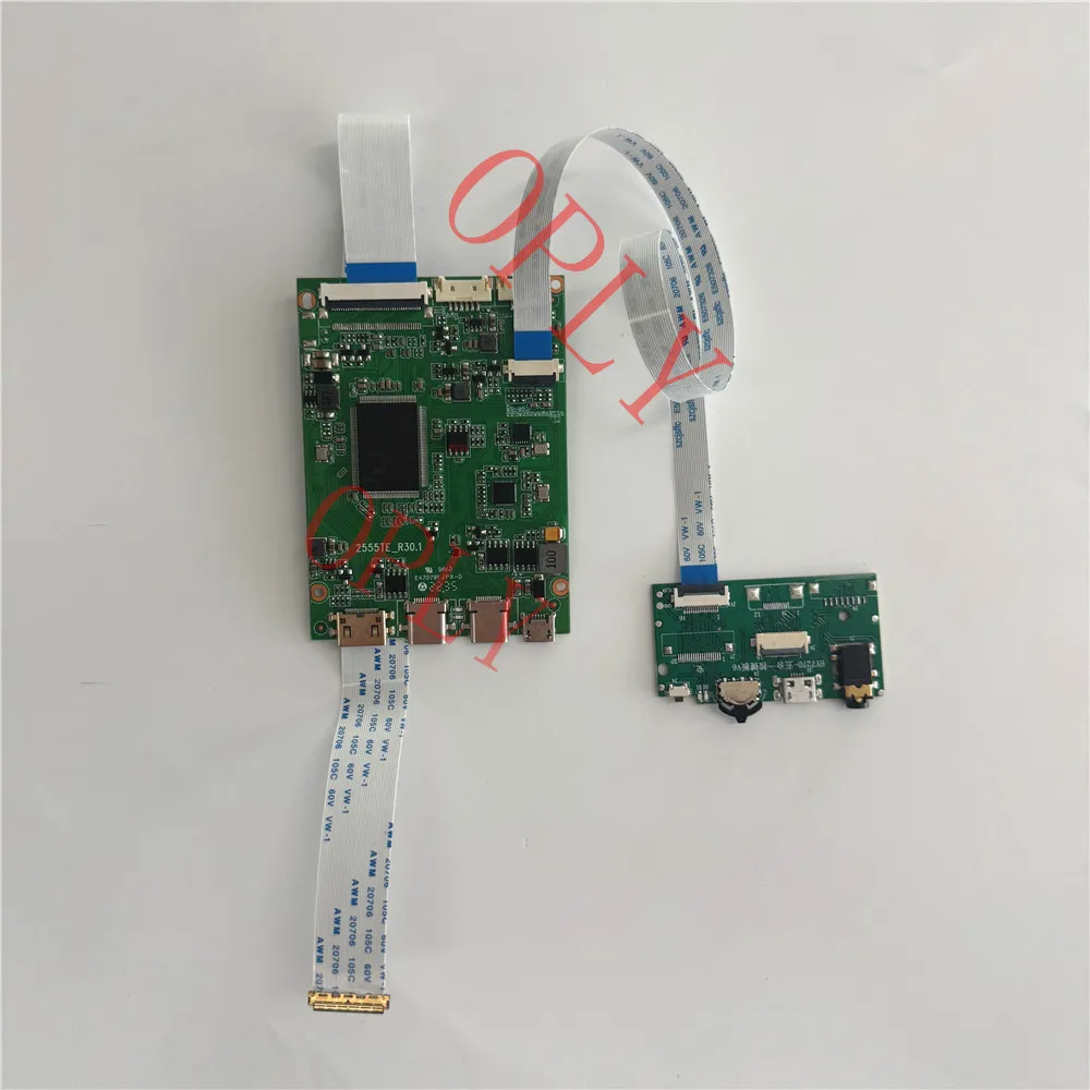 

Плата контроллера 2 TYPE C Mini HDMI-совместимая для HB133WX1 HB133WX1-301 13,3 дюйма 1366x768 EDP светодиодная панель комплект экрана DIY