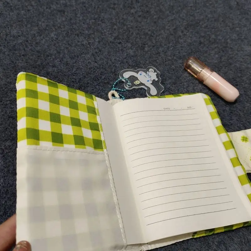 A6 Handmade Four Leaf Clover Book Jacket Original Book Cover Portable Ledger, Notepad, Diary Protective Case