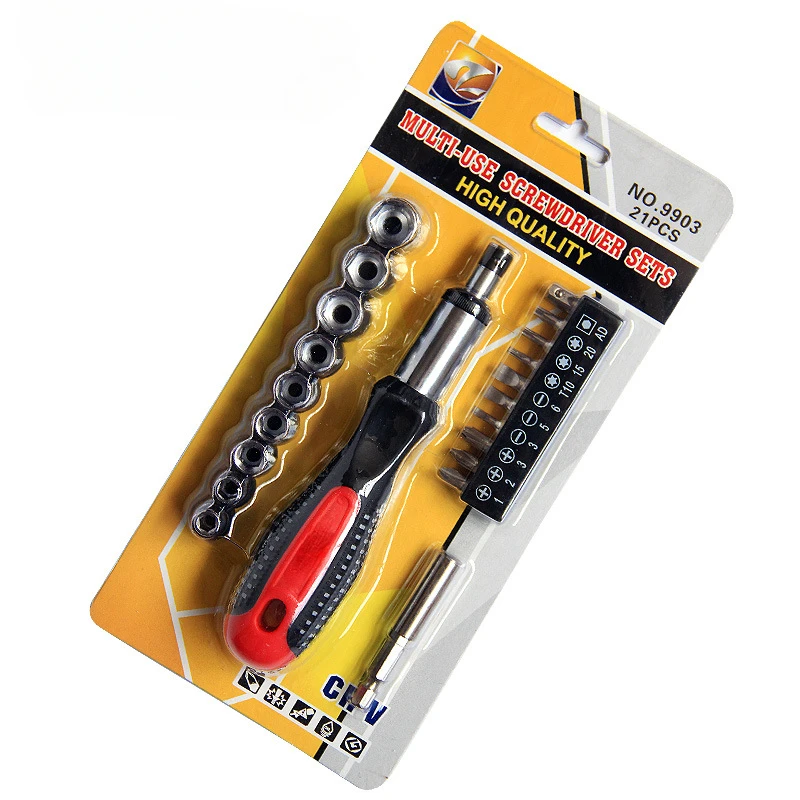 

Multifunctional Household Maintenance Disassembly Tool Set, Ratchet Screwdriver Set