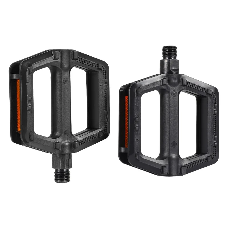 Non-slip Bicycle Pedals Widened DU Bearing Bike Pedals Waterproof Plat Pedal With Reflective Plate For MTB Road Bike